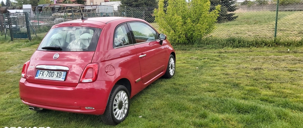 Fiat 500 cena 36900 przebieg: 58236, rok produkcji 2019 z Częstochowa małe 46